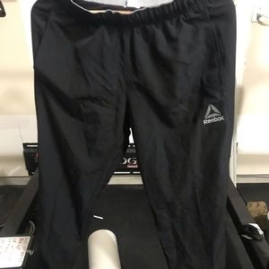 All Black Reebok workout pants